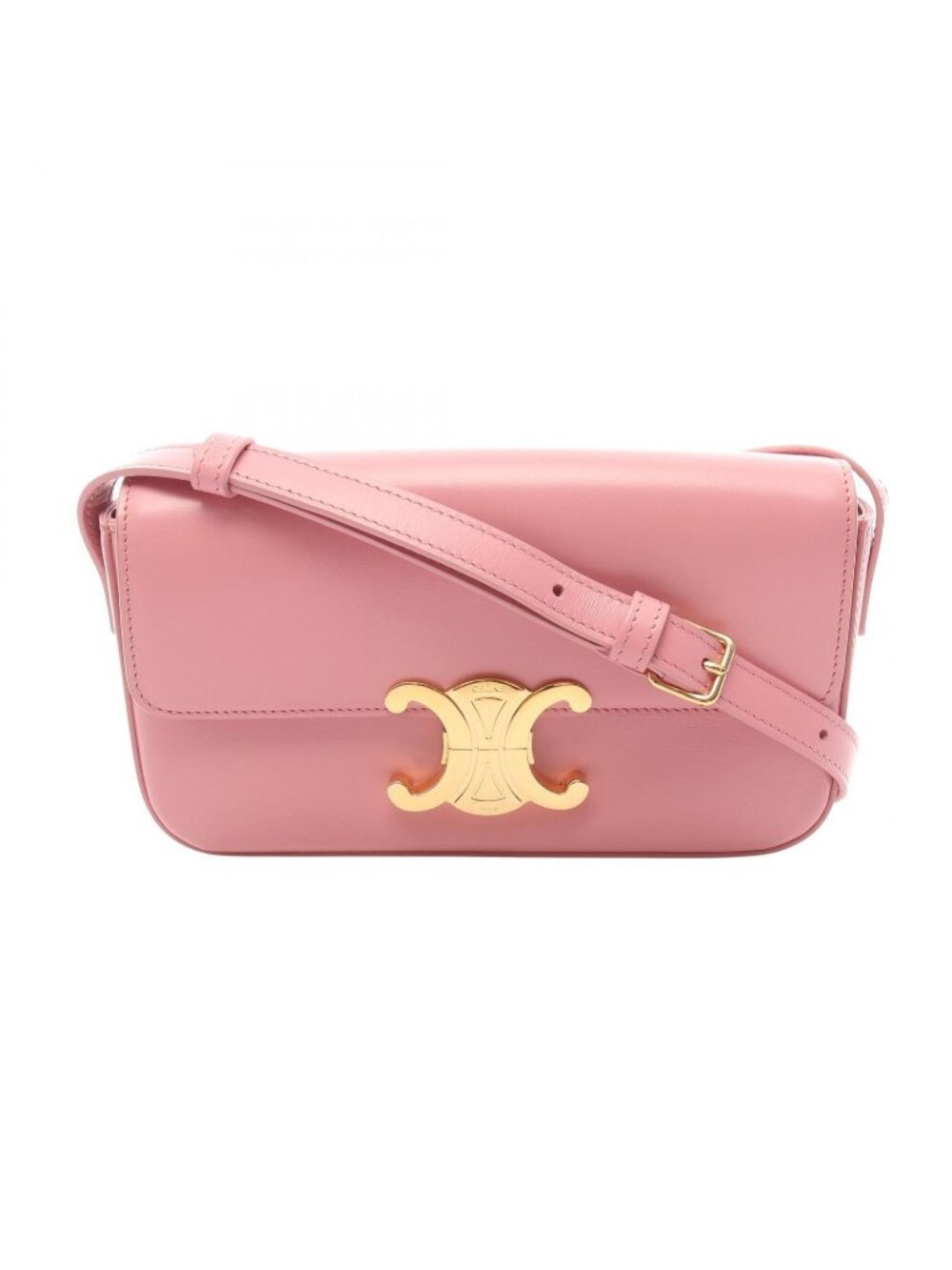 Celine Shoulder Bag Claude Pink Leather